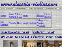 Tablet Screenshot of electric-violins.com